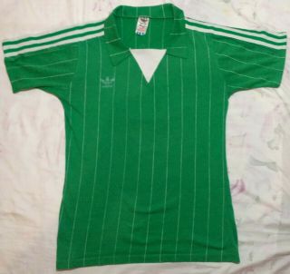 Vtg Adidas Germany Deutschland Made West Germany Jersey Shirt M Polo 70 80 Rare