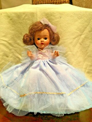 Vintage 8 " Cosmopolitan Ginger Doll Ginny Size In Tagged Gown