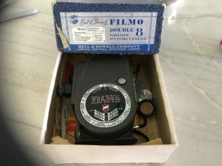 Bell & Howell Filmo Double Run Eight Video Camera Vintage Rare W/case