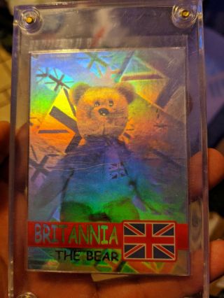 Ty Beanie Babies Card S2 Silver Britannia The Bear Rare 608/1110 1999,  M/nm