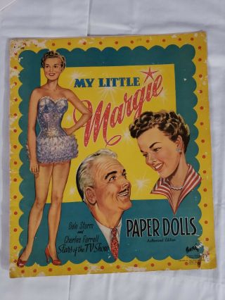 Vintage Saalfield 1954 My Little Margie Paper Dolls 1598 Very Rare Paper Dolls