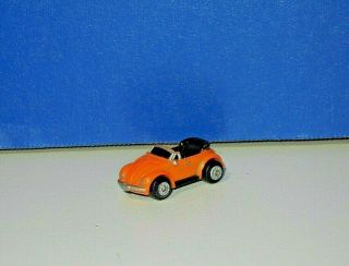 Micro Machines Vw Volkswagen Beetle Bug Convertible Rare Orange 1989 Galoob