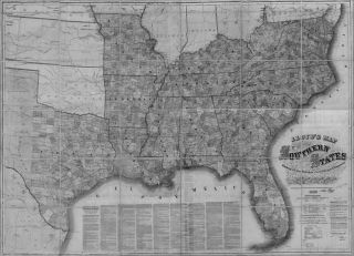 Us Confederate States 1862 Sc Map Darlington Dillon Dorchester County History Xl