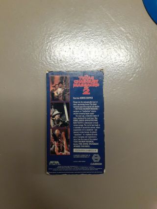 The Texas Chainsaw Massacre 2 (VHS,  1986) RARE Canada Release Astral Video OOP 2