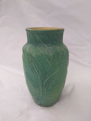 Arts and Crafts pottery Fort Hays Kansas State College RARE Mission style vase 2
