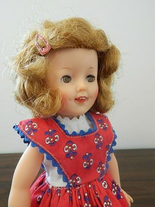 Ideal Vintage 1958 Shirley Temple St - 12 12 " Vinyl Doll In Tagged Dress