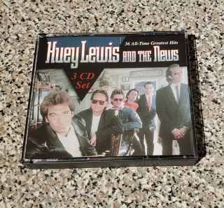 Huey Lewis And The News 3 Cd Anthology Greatest Hits 36 Songs Oop Rare