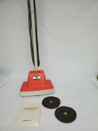 Rare Vintage Hitachi Floor Polisher Buffer Scrubber Carpet W/brushes & Pads