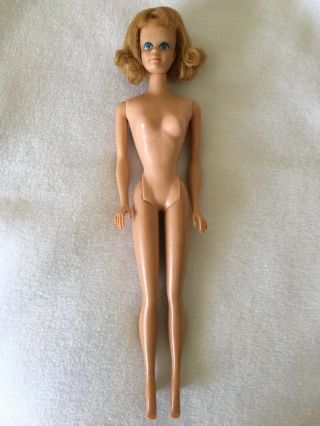 Vintage 1962 Midge Barbie Doll,  Mattel,  Japan foot,  VGC 3