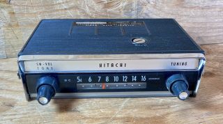 Vintage Hitachi Tm - 816u Transistor 8 Under Dash Car Radio Rare