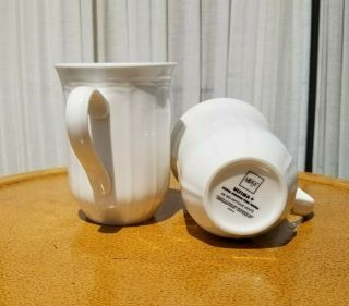 Mikasa Ultima,  Plus Hk400 Antique White Coffee Tea Cup Mug Set Of 2