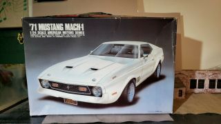 Arii 1971 Ford Mustang Mach 1 Un Built Unbuilt 71 Kit 1:24