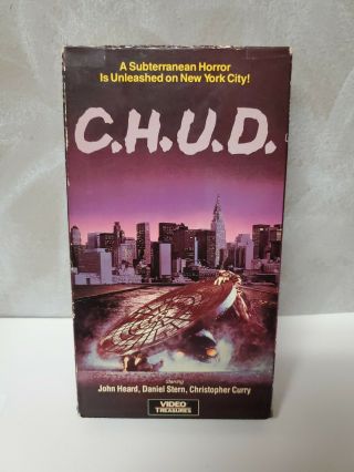 C.  H.  U.  D.  (vhs,  1988) Chud Rare Cult Classic Horror Video Treasures
