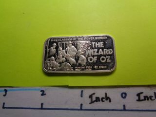 Wizard Of Oz Dorothy Awakens From Dream Mgm 50th Anniversary 999 Silver Bar Rare