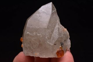 40g Natural Fanta Spessartine Garnets Smoky Crystal Rare Mineral Specimen