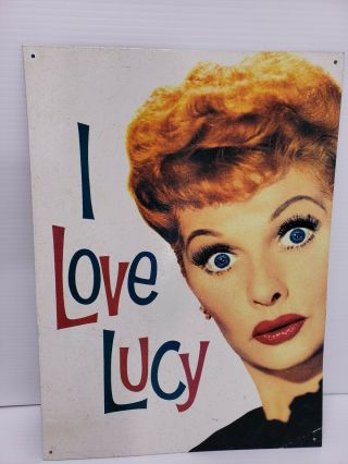 1996 I Love Lucy Decorative Metal Tin Sign Collectible 16 " X11 - 3/4 "