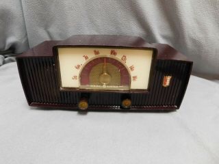 Rare Vintage General Electric Vacuum Tube Dial Beam Radio Powers On