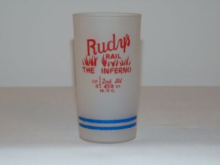Vintage Tumbler Glass Rudy 