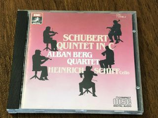 Berg Quartet & Schiff - Schubert:quintet/orig Emi Digital - Japan Rare Black Label