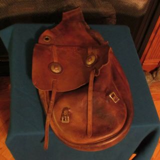 Antique Western Leather Saddle Bags