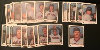 Rare 1981 Tcma Pawtucket Red Sox Complete Team Set 24 Cards Wade Boggs Xrc Hof