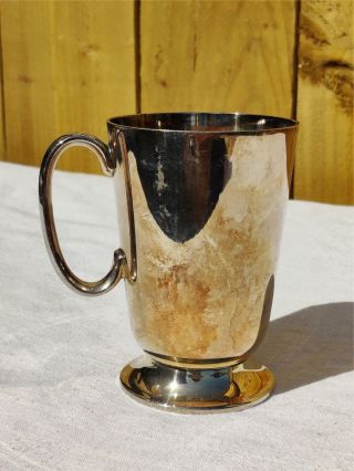 Vintage De Montfort Epns Silver Plated 1/2 Pint Tankard