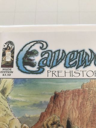 CAVEWOMAN Prehistoric Pinups 5 (Basement) Nude Edition Rare Budd Root Cover 2
