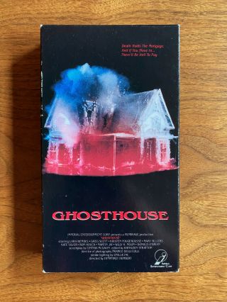 Ghosthouse (1988) Imperial Entertainment Vhs Video Horror Gore Rare Oop Lenzi