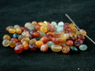 88Pics Good Quality Rare Tibetan Natural Agate Dzi Small Beads E057 2