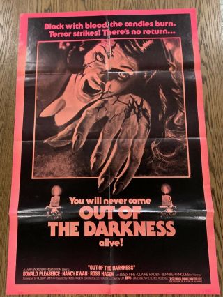 Ultra Rare Cult Cheesecake Slasher Out Of The Darkness Movie Poster
