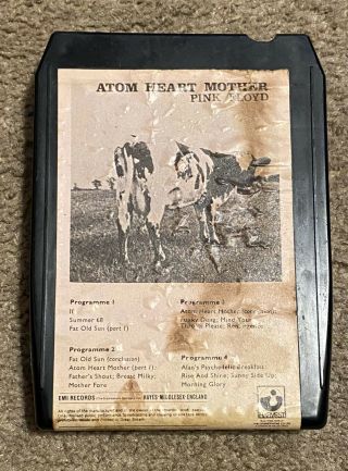Pink Floyd Atom Heart Mother 8 Track Cartridge Tape Ultra Rare