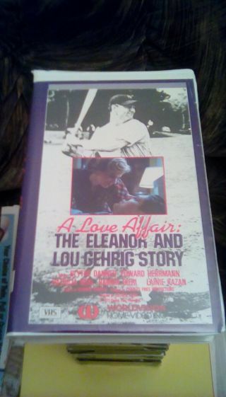 A Love Affair The Eleanor And Lou Gehrig Story Rare Worldvision 1985 Vhs Yankees