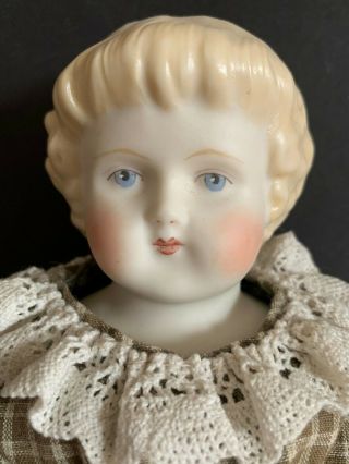 Vintage Highland Mary Doll By Mbrouse China Head 16 " Molded Hair/ Shoes/ Socks