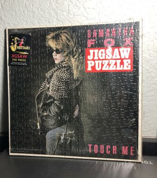 Rare C.  1986 " Jigstars " 250 Pc Jigsaw Puzzle - Samantha Fox " Touch Me "