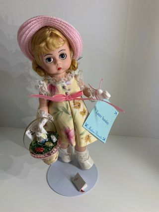Vintage Madame Alexander Doll - Easter Sunday - Nrfb With Stand