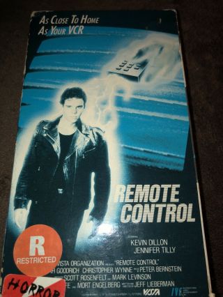Remote Control Vhs 1987 Rare Cult Horror Kevin Dillon Jennifer Tilly