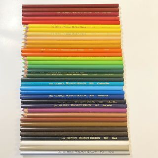 Walnut Hollow Oil Based Color Colored Pencils Set 35 Rare Discontinued Usa 9936
