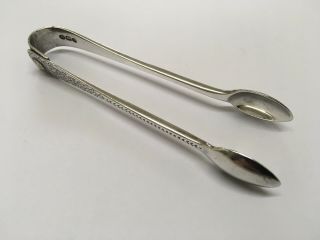 Victorian Solid Silver Sugar Tongs By Wakely & Wheeler London 1891 (repaired)