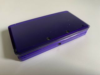 Nintendo 3ds Launch Edition Midnight Purple Rare (ctrsuszc0) - Broken Screen