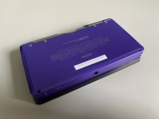 Nintendo 3DS Launch Edition Midnight Purple Rare (CTRSUSZC0) - Broken Screen 2