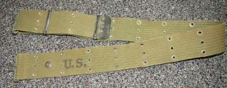 Korean War Rare Us Army M - 1936 Pistol Belt Dated 1952 Jqmd Nos