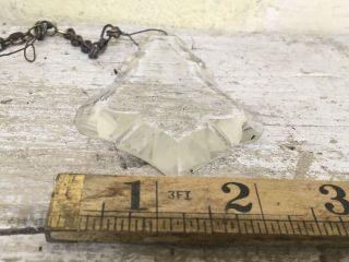 Vintage French Crystal With Brass Chain