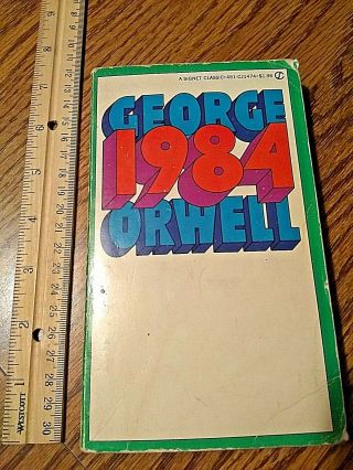 1984 Nineteen Eighty - Four By George Orwell 1961 Vintage Paperback,  Rare,  See Pic