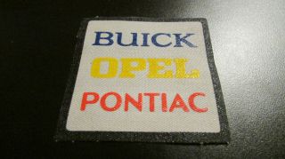 1967 - 1974 Buick Opel Pontiac Uniform Hat Jacket Patch Vintage Rare N.  O.  S.