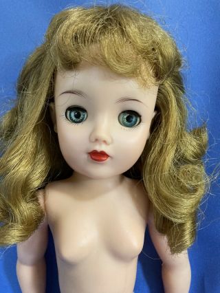 Vintage 18” Long Honey Blonde Haired Nude Miss Revlon