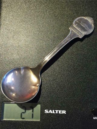 Antique Norwegian 830 Silver Spoon Souvenir Landegode Bodø