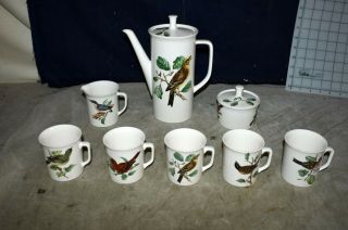 Rare Vintage Villeroy & Boch Tea/coffee Service – W/5 Mugs,  Creamer,  Sugar Bowl