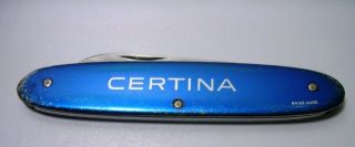 Vintage Rare Certina Watch Pocket Knife Victorinox Swiss Made Advertising