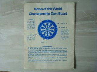 News of the World Darts 1978 Finals Programme - Jocky / Bobbie etc.  - Rare - VGC 3