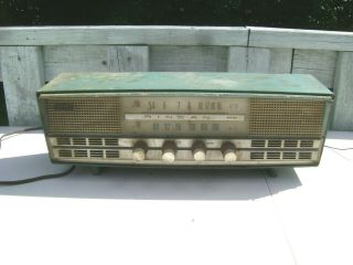 Vintage Rincan Dashboard Style Radio Model Kfa - W71 Parts/repair Rare Color